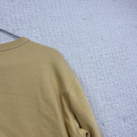 VTG Y2K Quicksilver Sweatshirt Mens L Pastel Yellow Surfer Skater Baggy Beach - Picture 14 of 14